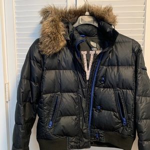 gap puffer bomber jacket